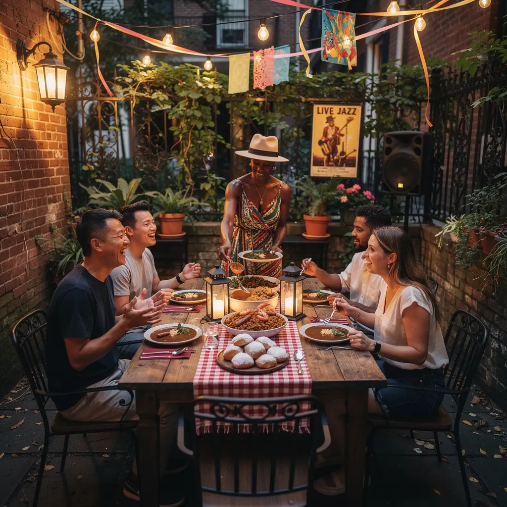 Pyszne desery z lokalnych składników wystawione na stoisku na targu.